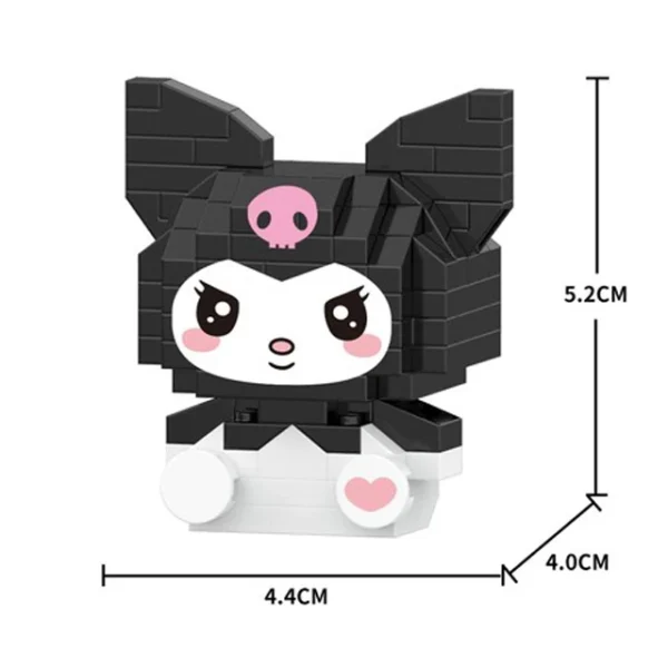 Sanrio Anime Hello Kitty My Melody Cinnamoroll Pompompurin Kuromi Friends Building Blocks Bricks Girl Children Kid Toy Gift Set - Image 11