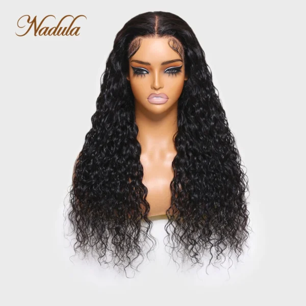 Nadula 13x4 Pre-Cut Lace Frontal Super Secure Water Wave Glueless Human Hair Wig Real Ear To Ear Bleached Knots Pre-Everything - Image 4