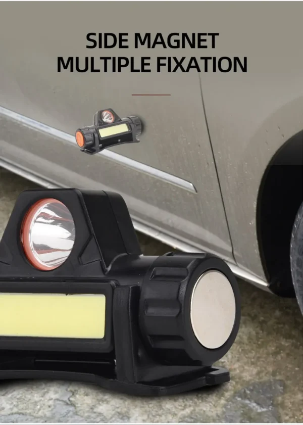Rechargeable COB LED USB Headlamp Strong Magnetic Powerful Headlight Super Bright Waterproof Head Torch For Outdoor Fishing - Image 11