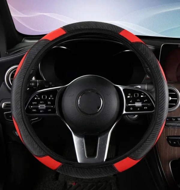 Non-inner-ring Automobile Steering Wheel Cover Leather Four Seasons for Spring Summer Autumn Winter for Men and Women - Image 17