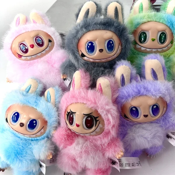 Labubu V3 Heartbeat Macaron Have A Seat Big Into Energy Series Pendant Doll Decor Keychain Collection - Image 20