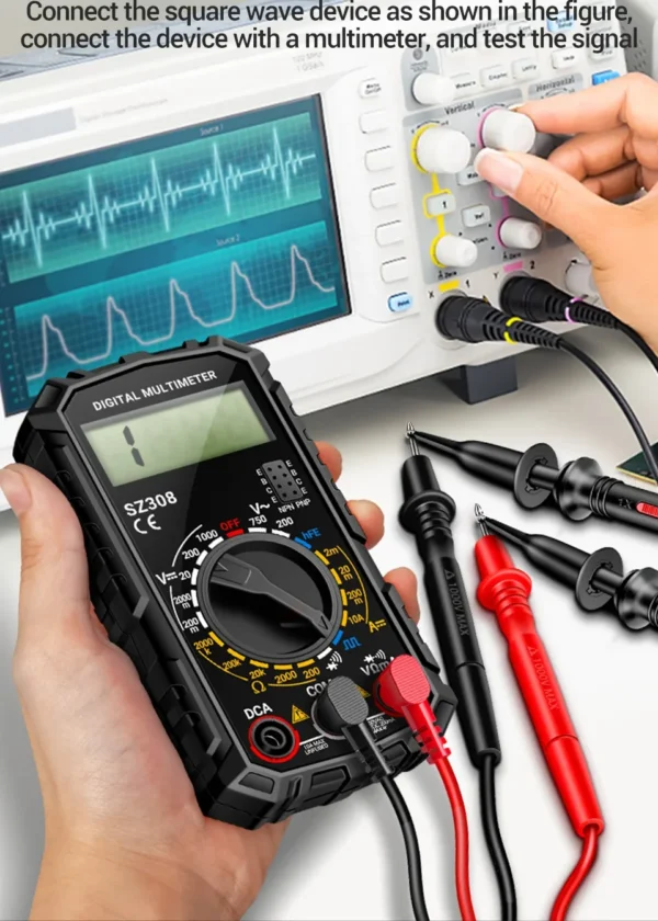ANENG SZ308 Square Wave Digital Tester 1999 Counts HFE Triode Buzzer Multimeter AC/DC Voltage 10A Current Multimeters Meter Tool - Image 16