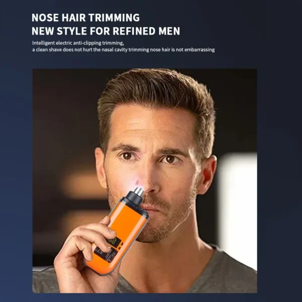 2 In 1 Electric Portable Ear And Nose Hair Trimmer Clipper 2024 Professional Painless Portable Eyebrow For Men - Image 6