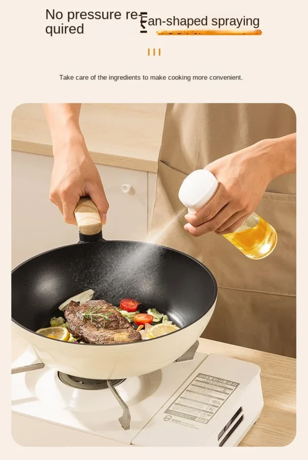 1Pc 200/300/500 ML Oil Spray Pot Kitchen Household Edible Olive Oil Spray Bottle Atomized Misty Oil Tank Air Fryer Spray Bottle - Image 16