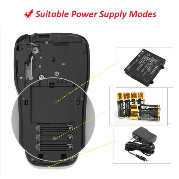 PT-100E Print 6mm/9mm/12mm label Compatible Brother P-touch handheld cable self-adhesive laminated label maker - Image 4