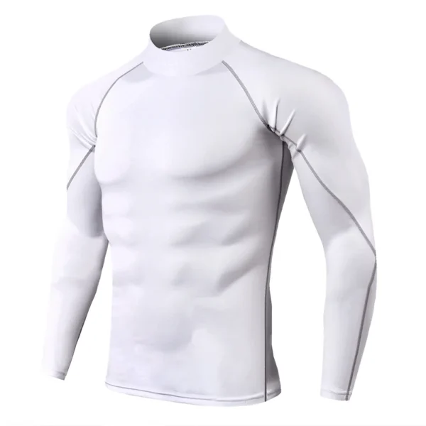 Men Sport T-shirt Quick Dry Bodybuilding Running Shirt Long Sleeve Compression Top Gym T Shirt Men Fitness Tight Rashgard - Image 15