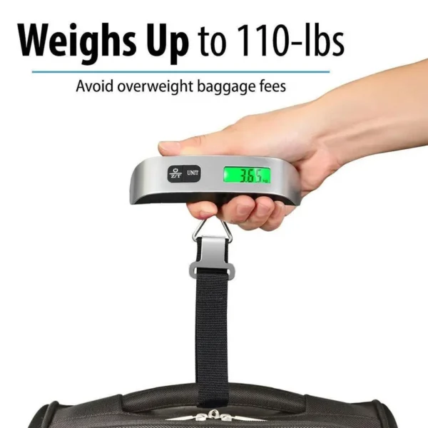 Luggage Scale 110lb 50kg Digital Handheld Portable Hanging Baggage Scale for Travel Suitcase Weight Scale - Image 14