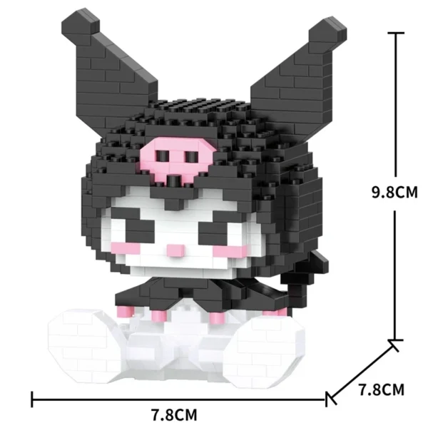 Sanrio Anime Hello Kitty My Melody Cinnamoroll Pompompurin Kuromi Friends Building Blocks Bricks Girl Children Kid Toy Gift Set - Image 2