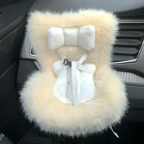 15-17cm doll Seat  Labubu carseat Safety Seat Cute Doll Air Outlet Aromatherapy decoration high-grade Car Interior Decoration - Image 6