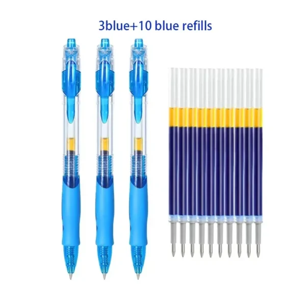 13/30pcs Retractable Gel Pens Set Black/Red/Blue Ink Ballpoint for Writing Refills Office Accessories School Supplies Stationery - Image 9