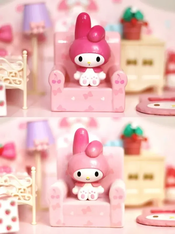 Sanrio Sitting Doll Series Blind Box Cute Sofa Cinnamoroll Hello Kitty Kuromi Mymelody Pachacco Mystery Box Kid Toy SurpriseGift - Image 21