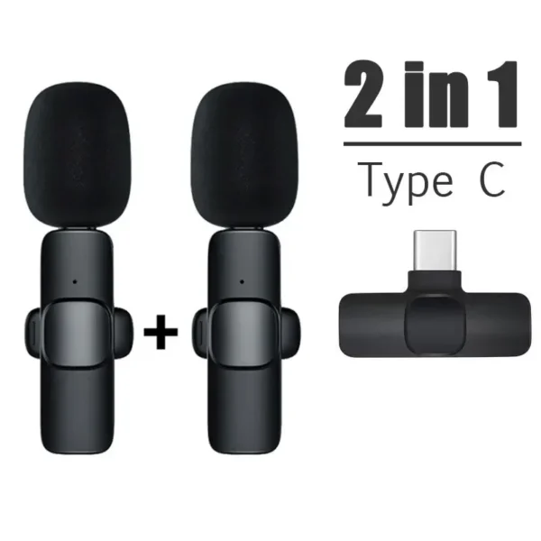 K9 Bluetooth wireless microphone portable, audio, video, static, suitable for iPhone outdoor live streaming gaming phone Type-c - Image 10