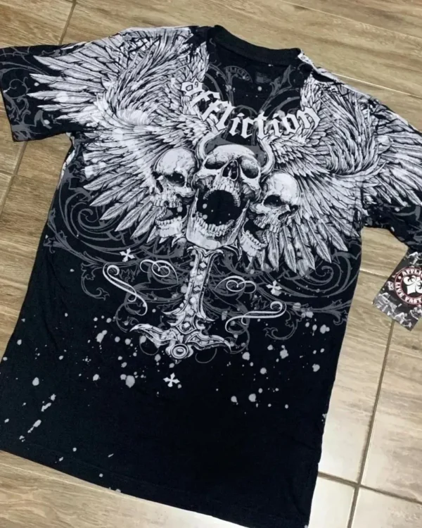 American street new fashion xzavier double-sided oversized printed cotton top personalized hip-hop Harajuku retro clothing - Image 16