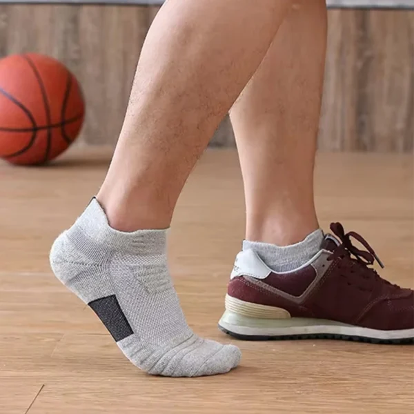 1/3 Pairs Anti-slip Football Socks Men Cotton Sock Short Long Tube Soccer Basketball Sport Socks Breathable Deodorous Sock 39-45 - Image 5