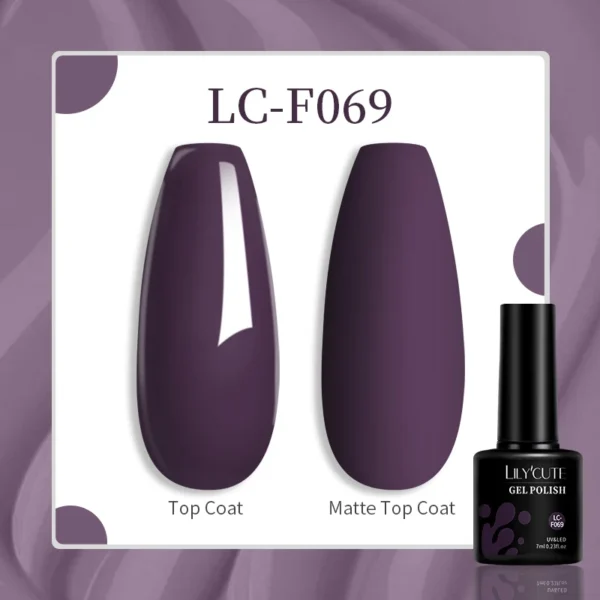 LILYCUTE 129 Colors 7ML Nail Gel Polish Nail Supplies Vernis Semi Permanent Nail Art Manicure Soak Off LED UV Gel Nail Varnishes - Image 126