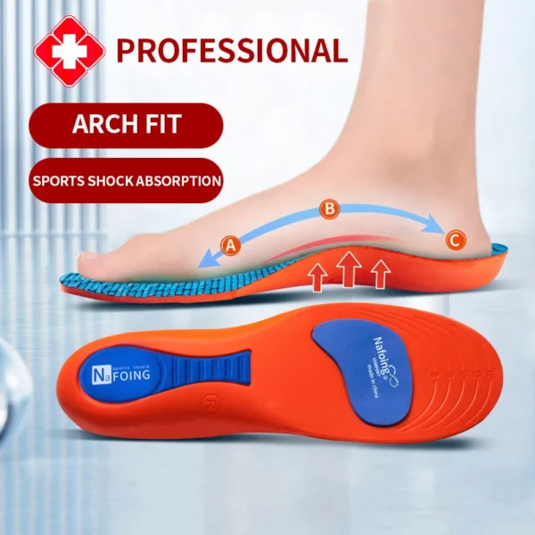 Sport Orthopedic Insoles for Feet Men Women EVA Breathable Shock Absorption Shoes Insole for Running Basketball Sport Care Pads - Image 4