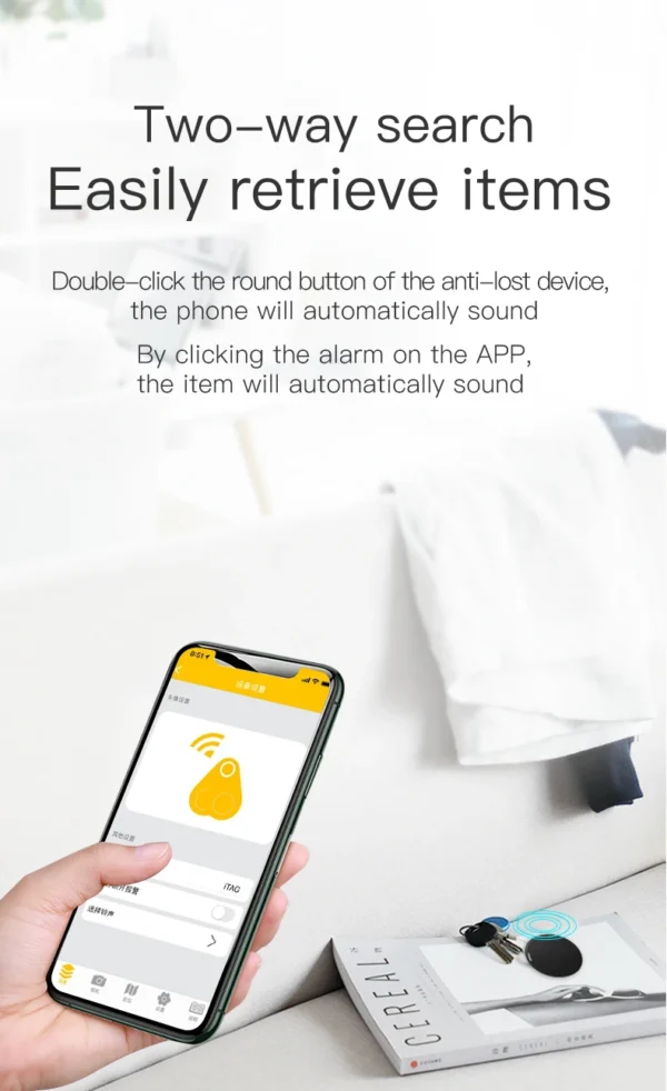 Mini GPS Locator AntiLost Alarm Wallet Keychain Smart Tag Bluetooth-Compatible Tracer Keychain Dog Pet Child Tracker Key Finder - Image 27