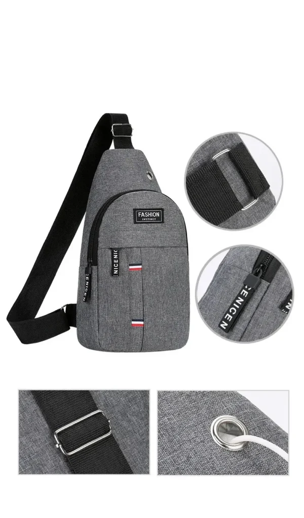 Chest Bag Men's One Shoulder Crossbody Bag Large Capacity Outdoor Sports And Leisure Fashion Small Shoulder Bag Large Capacit - Image 11