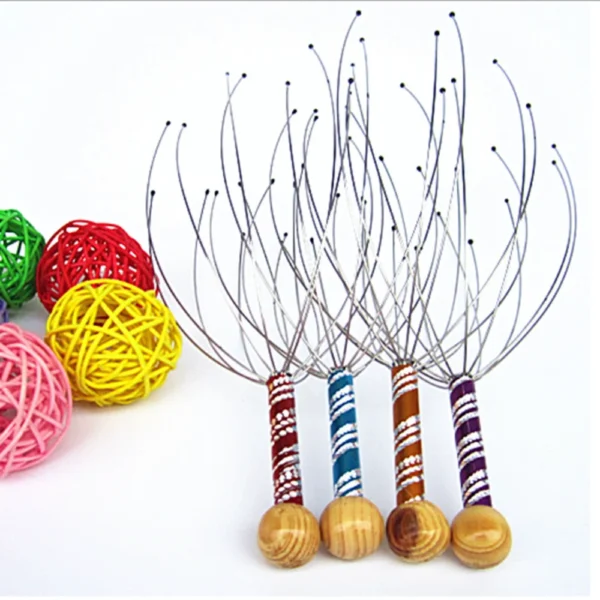 Octopus Head Massager Scratching Scalp Relaxation Relief Body Massager Scratcher Relieves Tension Health Care Tools Random - Image 16