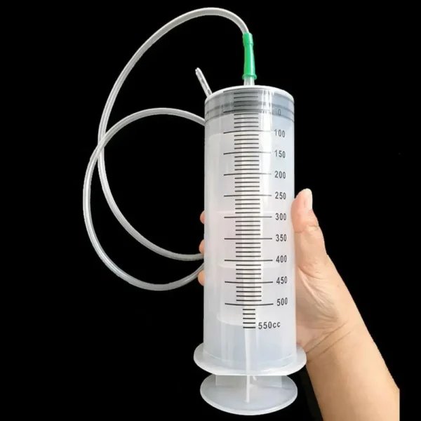 100/300/550ml Large Capacity Syringes Oil Pump With 1m Hose Pet Feeding Measuring Pump Hydroponics Nutrient Big Syringe - Image 3