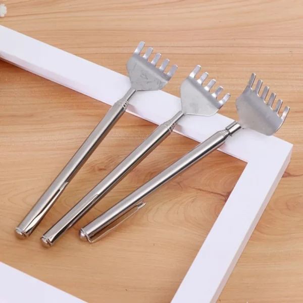 silvery Telescopic Back Scratcher,  Portable Extendable Stainless Steel  Scratchers for Men Women ，Mothers Gifts，Gifts For Men，G - Image 11
