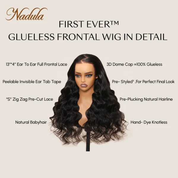 Nadula 13x4 Pre-Cut Lace Frontal Super Secure Water Wave Glueless Human Hair Wig Real Ear To Ear Bleached Knots Pre-Everything - Image 10