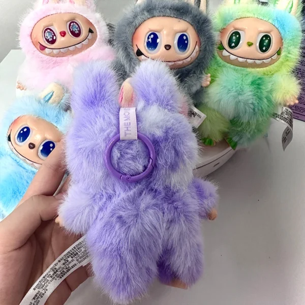 Labubu V3 Heartbeat Macaron Have A Seat Big Into Energy Series Pendant Doll Decor Keychain Collection - Image 6