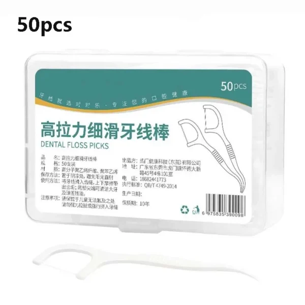 1/2/5/10 Box Portable Disposable Dental Floss Plastic Toothpick High-tension Dental Floss Stick Dental Floss Box ﻿Oral Care - Image 7
