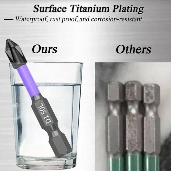 6/12 Pcs Magnetic Screwdriver Bits Non-slip Shockproof Phillips Impact Bits Hex Shank Alloy Steel Bits Suitable for Power Tools - Image 12