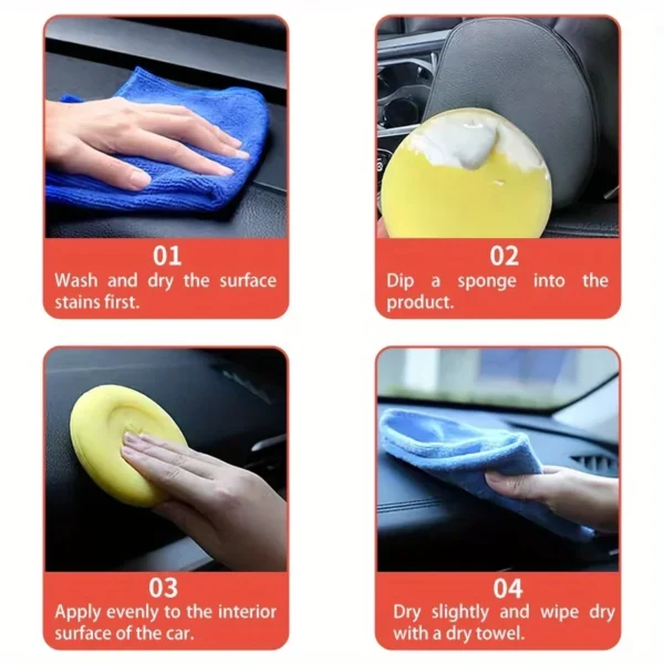 Universal Leather and Plastic Repair Polishing Wax - Automotive interior reconditioning cream for leather/plastic/rubber care - Image 12