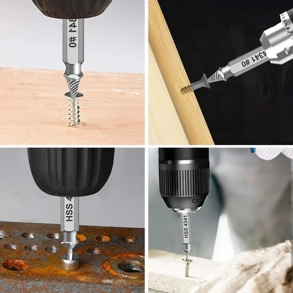 Damaged Screw Extractor Set HSS Drill Bit Stripped Broken Remover Small Easily Quickly Take Out Kit Easy Demolition Power Tools - Image 6