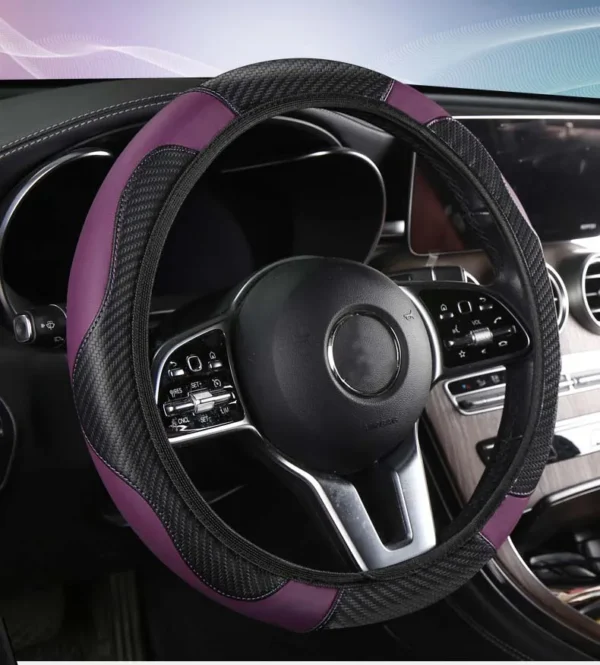 Non-inner-ring Automobile Steering Wheel Cover Leather Four Seasons for Spring Summer Autumn Winter for Men and Women - Image 28