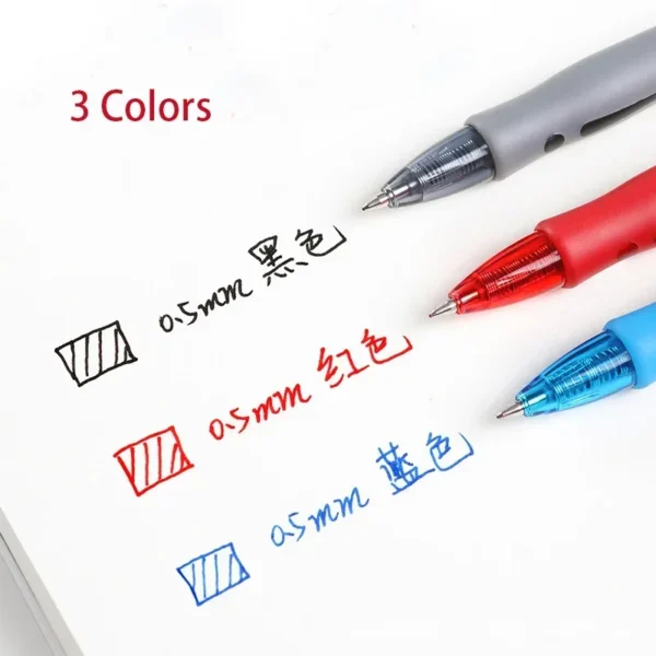 13/30pcs Retractable Gel Pens Set Black/Red/Blue Ink Ballpoint for Writing Refills Office Accessories School Supplies Stationery - Image 5
