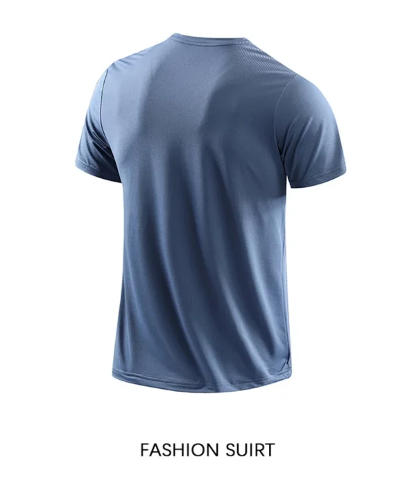 CHRLCK Men's Running Quick Drying T-shirts Breathable Hiking Fishing Tees Soft Elasticity Outdoor Sports Short Shirt Summer - Image 17