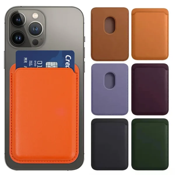 Magnetic Leather Wallet Case for iPhone 15Pro 14 13 16 Pro Max Magsafe Card Holder Luxury Phone Cover Protective Bag Accessories