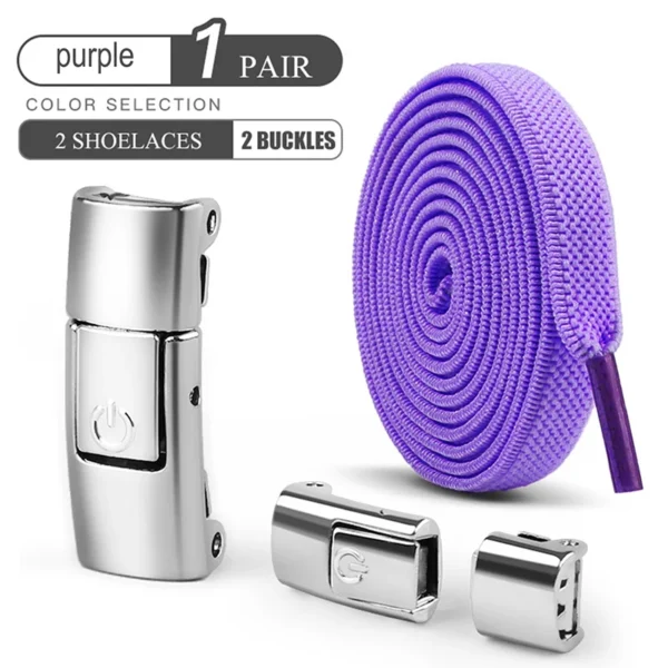 8mm No Tie Shoe Laces Press Lock Shoelaces Without Ties Elastic Laces Sneaker Kids Adult Widened Flat Shoelace for Shoes - Image 21