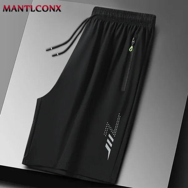 Summer Men's Sport Shorts Cool Sportswear Running Shorts Casual Bottoms Gym Fitness Training Jogging Short Pants Men Black Gray - Image 8