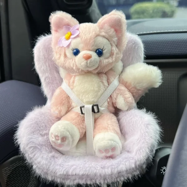 15-17cm doll Seat  Labubu carseat Safety Seat Cute Doll Air Outlet Aromatherapy decoration high-grade Car Interior Decoration - Image 2