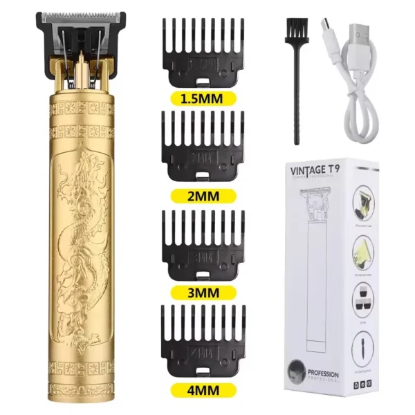 T9 LCD Electric Hairdresser Oil Shaving Head Electric Pusher Carving Electric Pusher Clipper Hair Precision Trimmer for Men Care - Image 18