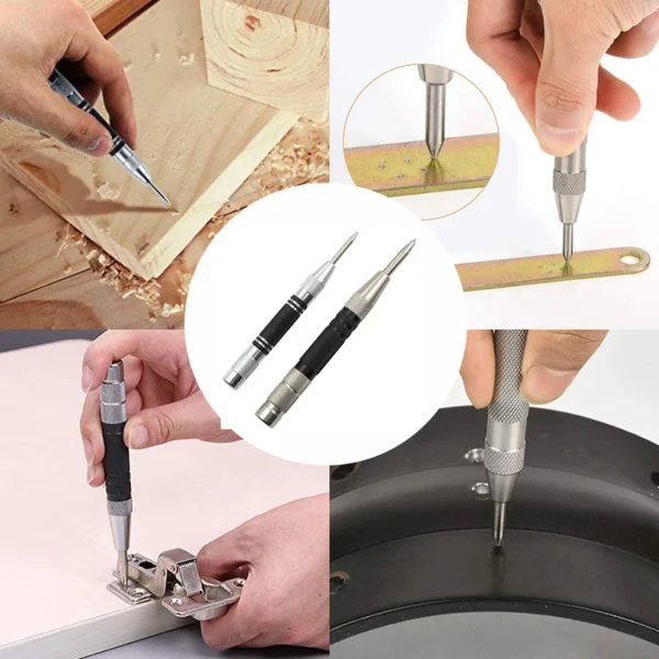 Spring Type Automatic Center Punch Locator Glass Striker Window Breaker Punch Centering Punch Punch Tool - Image 17