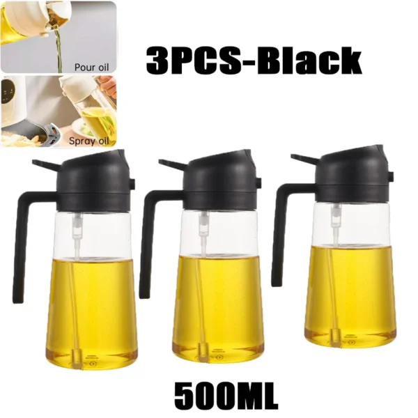 200/300/500ml Oil Spray Bottle BBQ Cooking Olive Oil Sprayer Kitchen Baking Oil Spray Empty Bottle Vinegar Bottle oil brush - Image 17