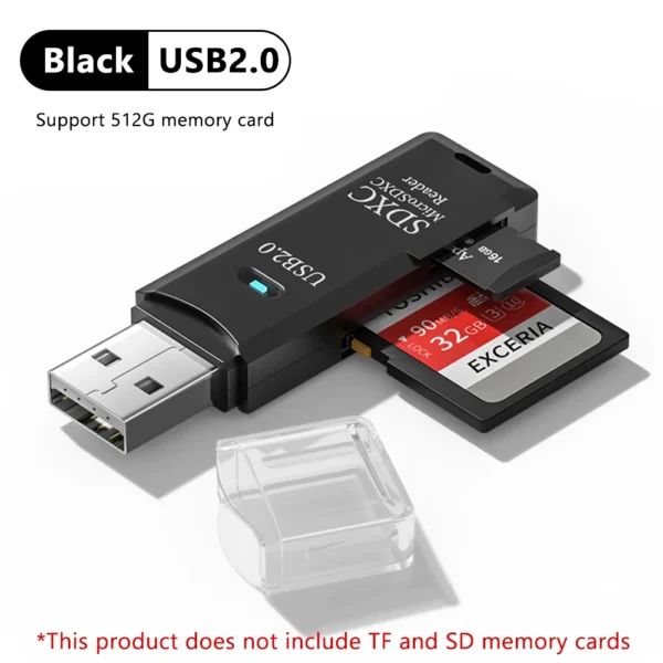 2 in 1 USB 3.0 Card Reader Micro TF sd card Reader usb adapter High Speed Cardreader TF Memory card For PC Laptop Accessories - Image 8