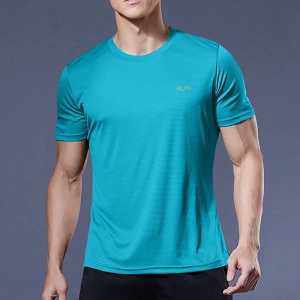 Running Shirts Soccer Shirts Men's Jersey Sportswear Mens Jogging T-Shirts Quick Dry Compression Sport T-Shirt Fitness Gym - Image 24