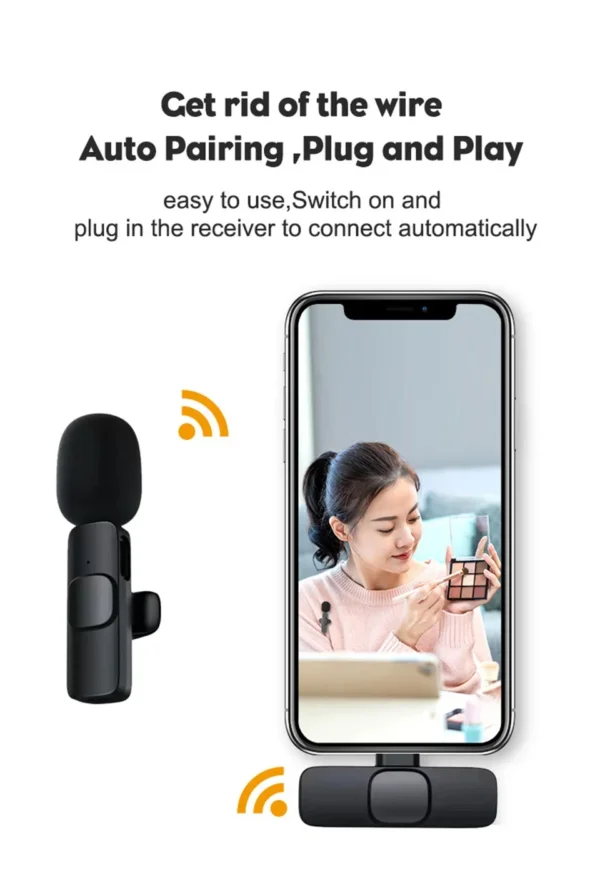 K9 Bluetooth wireless microphone portable, audio, video, static, suitable for iPhone outdoor live streaming gaming phone Type-c - Image 18