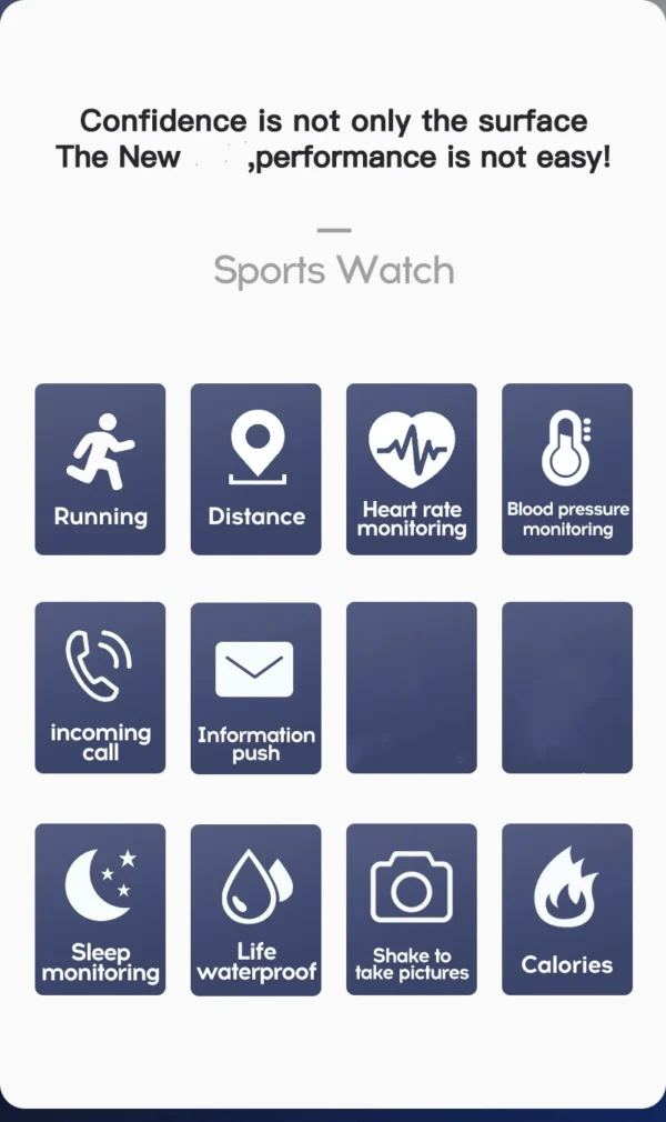 Smart Watch For Women Men Wristwatch Bluetooth Connected Phone Player Music Fitness Sport Bracelet Sleep Monitor Digital Watches - Image 12