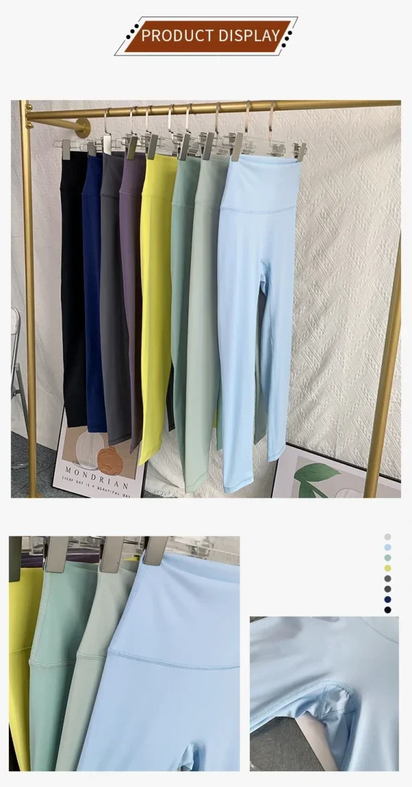 Summer Hot Sale Yoga Leggings High Waist Breathable Quick Drying Yoga Pants Fitness Running Cycling Workout Gym Clothing - Image 29
