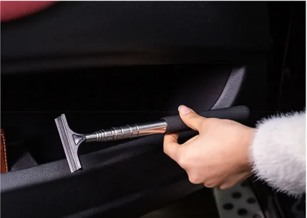 Car Rearview Mirror Wiper Cleaning Tool Auto Glass Mist Cleaner Scraper Car Accessories Handle Telescopic Window Cleaning Brush - Image 24