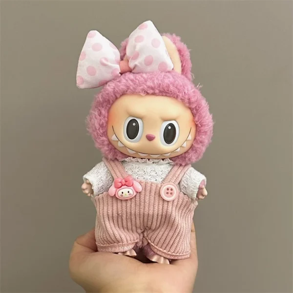 17cm Lbb Plush Doll Clothes Set Hairband T-shirt Pants Bag for 15cm Cotton Doll Dress Up Accessories DIY Toys Birthday gift - Image 11