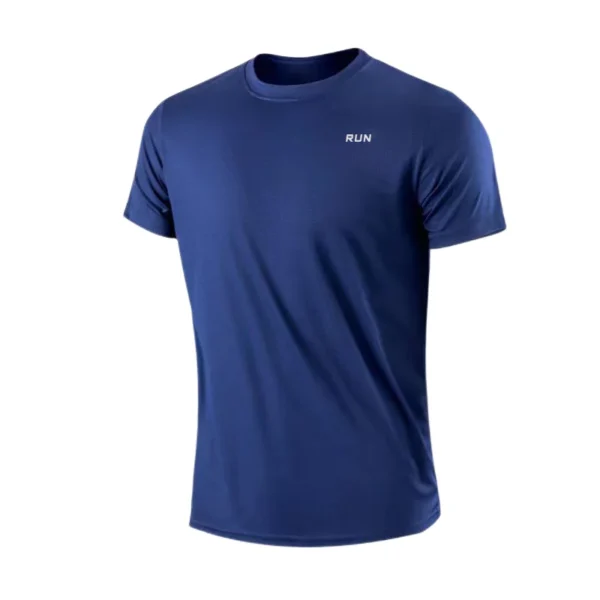 Men's Quick Dry Short Sleeve Gym Running Moisture Wicking Round Neck T-Shirt Training Exercise Gym Sport Shirt Tops Lightweight - Image 10