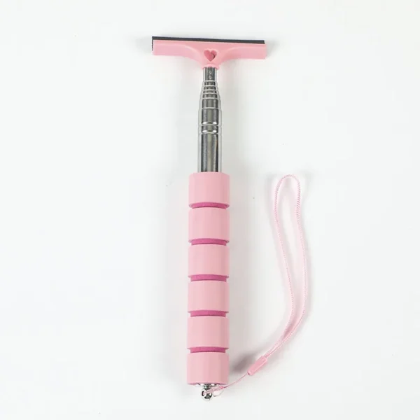 Car Rearview Mirror Wiper Cleaning Tool Auto Glass Mist Cleaner Scraper Car Accessories Handle Telescopic Window Cleaning Brush - Image 11
